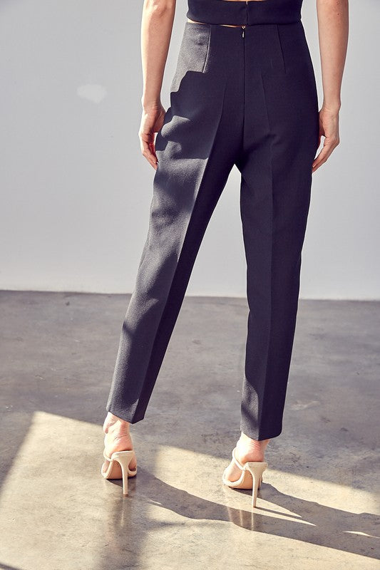 High Waisted Slim Pants